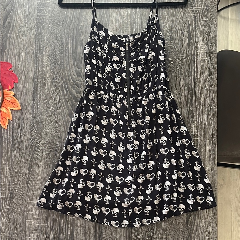 Skull and hearts dress